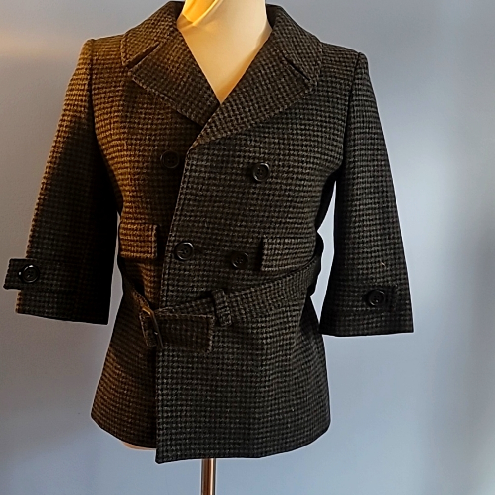 SOLD OUT MARC JACOBS THE SHRUNKEN BOYS JACKET HOUNDSTOOTH TWEED SIZE 2
